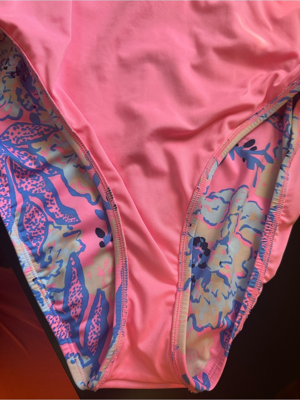 Lilly Pulitzer Cashel One-Piece Swimsuit Totally Koalafied Pink Floral Sz 14 EUC - Picture 10 of 11